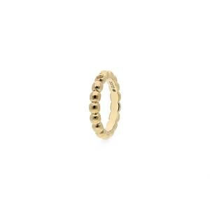 NEW QUDO women's basic veroli ring in gold